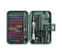 SMTYXS Set Di Cacciaviti Precisione 132 In 1 Cacciavite Magnetico Phillips Torx Bit Strumento Riparazione Elettronica For PC Orologio Fotocamera Fai Da Te Elevata Compatibilità(132 in 1 Green)