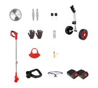 SMTYXS Tagliabordi Elettrico A Batteria da 24 V, 21000 Giri/min, Tagliaerba Elettrico, Regolabile, Pieghevole, for Giardino con 2 Batterie