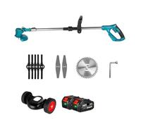 SMTYXS Tagliaerba Elettrico da 1500 W, Lunghezza Regolabile, Pieghevole, Senza Fili, Ricaricabile, for Potatura di Arbusti da Giardino, for Batteria da 18 V