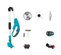 SMTYXS Tosaerba Elettrico Brushless da 9 Pollici, 36000 Giri/min, Tagliabordi A Batteria, Lunghezza Regolabile, Strumento da Giardino for Batteria da 18 V(1 Battery)