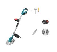 SMTYXS Tosaerba Elettrico Senza Spazzole da 9 Pollici 2800 W Tagliaerba Pieghevole Regolabile Attrezzi da Giardino for Batteria da 18 V(with 1 Battery Set)
