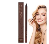 Smudge Proof Eye Liner, 2-In-1 Waterproof Eye Pencil, Long-Lasting Sharpenable Liner with SmoothFinish, Perfect for Women, Girls, Beauty Makeup, Eyebrow Defining, Travel Use, 8.2x3.5x3.5cm Multicolor