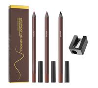 Smudge Proof Eye Pencil, Smooth Makeup Pen Tool, Portable Eyebrow and Eyeliner Stencil, Long Lasting Cosmetic for Women Girls Beginners Daily Makeup Party Family Commute Travel Beauty