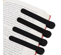 SMUK 4 segnalibri in silicone per amanti dei libri, donne, uomini e ragazze, pennarelli automatici neri per leggere donne insegnanti, accessori unici per la lettura di libri