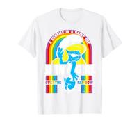 Smurfette Arcobaleno Shining Star Friend BFF Arte Classica Maglietta