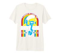 Smurfette Arcobaleno Shining Star Friend BFF Arte Classica Maglietta Premium