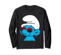 Smurfs Cool Puffi Occhiali da Sole Estivi Happy Holiday Fun Retro Maglia a Manica
