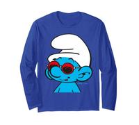 Smurfs Cool Puffi Occhiali da Sole Estivi Retro Happy Holiday Fun Maglia a Manica
