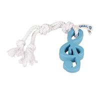 Smurfs duvoplus, Giocattolo di Gomma Puffi 42,5 x 6,2 x 2,5 cm, nota musicale in gomma con corda di cotone, stimola la masticazione, corda di cotone funge da filo interdentale