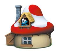 Smurfs Mushroom House Money Box Figura 15cm Plastoy