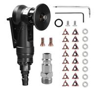 Smussatrice Pneumatica, Mini Smussatore Ad Aria Portatile per Metalli Sbavatore per Rifilatura di Bave 30000 Giri/Min Smussatura ad Arco a 45°