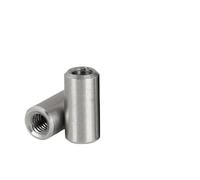 Smussatura Acciaio al carbonio piatto Cilindrico， Perni cilindrici filettatura interna e foro M3 M4 M5 M6 acciaio inossidabile 304 GB120 2 pezzi(50mm,ODM5xM3-2pcs)