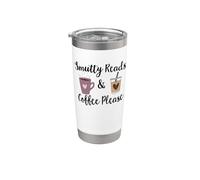 Smutty Reads & Coffee Please Dark Romance Merch Smut Reader Bicchiere termico in acciaio inox doppia parete