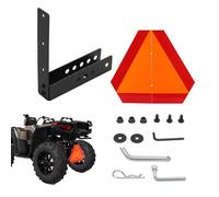 SMV Sign Mount Kit - Reflective Triangle & 2in Hitch | For Golf Carts, Trac