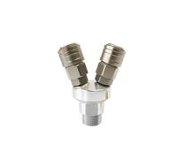 SMV SMY Two-Way Three-Way Pneumatic C-Type Quick Self-Locking Fitting Pump Air Compressor(SMV-B) Plumbing Fittings