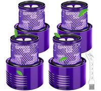 Smyidel Filtro per Dyson V10 SV12,Filtro Lavabile per Dyson V10 SV12 Aspirapolvere Cyclone Series, V10 Absolute/Animal/Total Clean/Motorhead, Sostituisci # DY-969082-01(4 Packs)