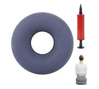 SMYJDMM Cuscino a forma di ciambella, cuscino sedile per emorroidi, anello sedile post-operatorio con pompa, cuscino sedile gonfiabile per la cura delle emorroidi, dolori al coccige, recupero