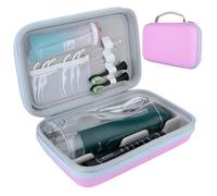 SMYV Custodia da viaggio per idropulsore orale portatile, organizer da viaggio, in EVA rigida, per filo interdentale, spazzolino elettrico, dentifricio e accessori per irrigatori (solo custodia), rosa