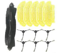 SMZhomeone 1 set spazzola principale spazzola laterale mop panno kit per Karcher RCV 3 RV3 robot aspirapolvere, nylon plastica microfibra, pulizia casa (B)