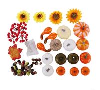 SMZhomeone 146 zucche artificiali in schiuma decorative set autunno autunno casa tavolo mensola espositore raccolta centrotavola