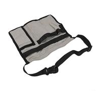 SMZhomeone Cintura porta attrezzi professionale con 6 tasche, in tela, regolabile, con cinghia in vita per falegnami, elettricisti, idraulici, operai edili (grigio)