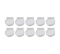 SMZhomeone Confezione da 5 espositori trasparenti per monete in acrilico per medaglie commemorative da 40 mm, senza cuscinetto interno, organizer trasparente per la collezione della casa (10 pezzi con