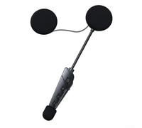 SMZhomeone Cuffie per casco da moto con walkie-talkie integrato e funzionamento a mani libere, design compatto in ABS nero per una guida sicura e uso all'aperto