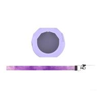 SMZhomeone Custodia in silicone per macchina virtuale per animali domestici Takara-Tomy Punyurunzu Punisutaru, ultra sottile, morbida, antiscivolo, con ritagli precisi e cordino (viola)