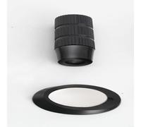 SMZhomeone Fermaporta magnetico nascosto per pavimento che offre una tenuta sicura antivento, base di esposizione minima, asta regolabile e opzione di installazione trapano (aspirazione a terra nera)