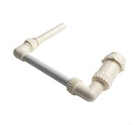 SMZhomeone Fontana a cascata per piscina con altezza e direzione di spruzzo regolabili per piscine fuori terra e interrate, in plastica bianca, facile installazione per giardino o