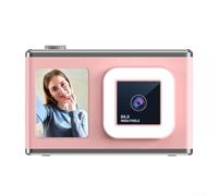 SMZhomeone Fotocamera digitale da 50 MP con zoom ottico e messa a fuoco automatica, display da 2,88 pollici, corpo compatto in ABS, design leggero per bambini, adolescenti e adulti (rosa + 64 g)