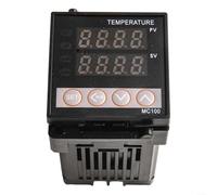 SMZhomeone Regolatore di temperatura PID digitale con doppio display e funzione di regolazione automatica, supporta PT100 per ingressi termocoppia RTD e K, alimentatore 12V AC/DC, manuale incluso