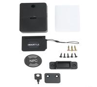 SMZhomeone Serratura intelligente invisibile senza chiave per RFID NFC per armadi, cassetti, cassette postali, materiale PC sicuro, compatto, 9 x 4 x 7 cm, finitura nera