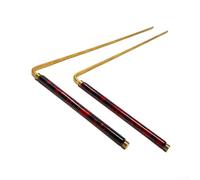 SMZhomeone Set di 2 canne da rabdomanzia, in rame puro al 99,9%, con manico retrattile in ottone, per esplorazione di fonti d'acqua e caccia al tesoro, confezione da 2 (rosso)