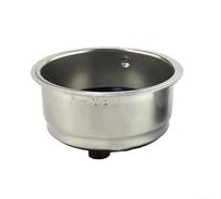 SMZhomeone Set di 2 filtri da caffè in acciaio inox da 51 mm per Morphy Richards per DERLLA per KONKA per macchine da caffè Dolim Single Shot, confezione da 2 (doppio)