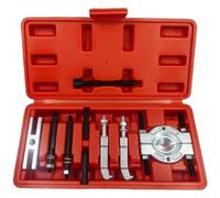 SMZhomeone Set di 9 estrattori per cuscinetti in acciaio 45# con design a doppio disco e impugnatura antiscivolo per la rimozione dei cuscinetti del cambio, gamma 10-40 mm, utensili manuali