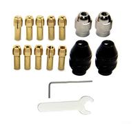 SMZhomeone Set di punte per mandrino per trapano, facilmente sostituibili, senza chiave, compatibile con numerosi tipi di accessori rotanti