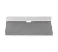 SMZhomeone Staffa da parete per altoparlanti da libreria, in acrilico trasparente, con cuscinetto antiscivolo, display audio inclinabile e girevole per suono surround, bianco, 228 x 105 mm (bianco)