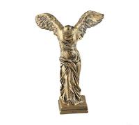 SMZhomeone Statua in resina con scritta "Winged for VICTORY of Samothracia" per scultura con forma graziosa e per maestose ali in oro o bianco, per scrivania, casa, ufficio (E5-181510)