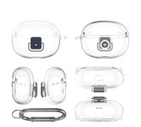 SMZhomeone trasparente per TPU copertura auricolare 1 confezione trasparente custodia protettiva in silicone per Shokz Open Dots One Headset, antiurto copertura integrale con pulsante per ACCESS