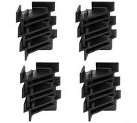 SMZhomeone Vassoi impilatori rack 16 pezzi organizer in plastica per raccolta destra liofilizzatore conservazione cibo supporto salvaspazio per bancone cucina armadio giallo 6,35 x 3,3 cm (nero)