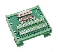 SMZhomeone Verde corrente femminile maschio della costruzione del PWB di valutazione FR4 del PWB di industriale 0.5A del blocchetto terminali 26-pin D-sub dei connettori 26 della ferrovia di BACCANO