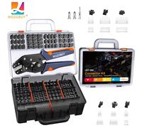 SN-01BM Kit di strumenti per crimpare cavi AWG 28-20 (0,08-0,5 mm2) Crimpatrice per cavi per connettori Dupont da 2,54 mm e connettori JST-XH da 2,54 mm