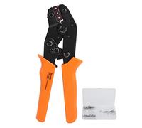 SN - 48B Crimp Plier Kit | Brass Terminal & Carbon Steel Tool for Electronics/Automotive/Motorcycle | Male Female Spade Connectors with 300 Pcs Terminals