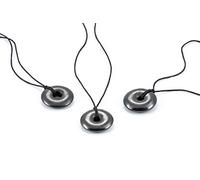 SN NATURSTEIN UG - Collana Shungite Forma Donut | Pietra preziosa e curativa originaria della Carelia - Protezione Radiazioni Cellulare e EMF - 3 x 30 mm