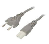 SN14-2/07/5GY Cavo CEE 7/16 (C) Connettore, IEC C7 Femmina 5m Grigio PVC 2,5A...