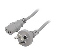 SN27-3/07/1.5GY Cavo AS/NZS 3112 (I) Connettore, IEC C13 Femmina PVC 1,5m Gri...