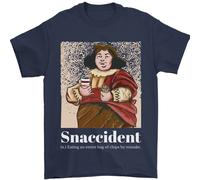 Snaccident Divertente Dieta Junk Food Perdita di Peso Uomo T-Shirt 100% Cotone