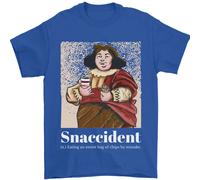 Snaccident Divertente Dieta Junk Food Perdita di Peso Uomo T-Shirt 100% Cotone