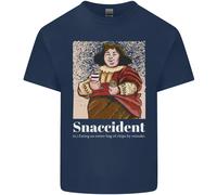 Snaccident Divertente Dieta Junk Food Peso Perdita Uomo Cotone T-Shirt